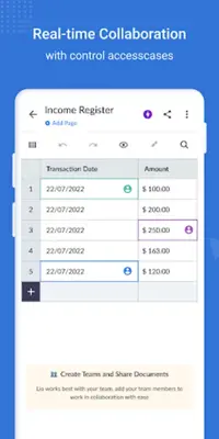 Lio - Excel Notebook Register android App screenshot 4
